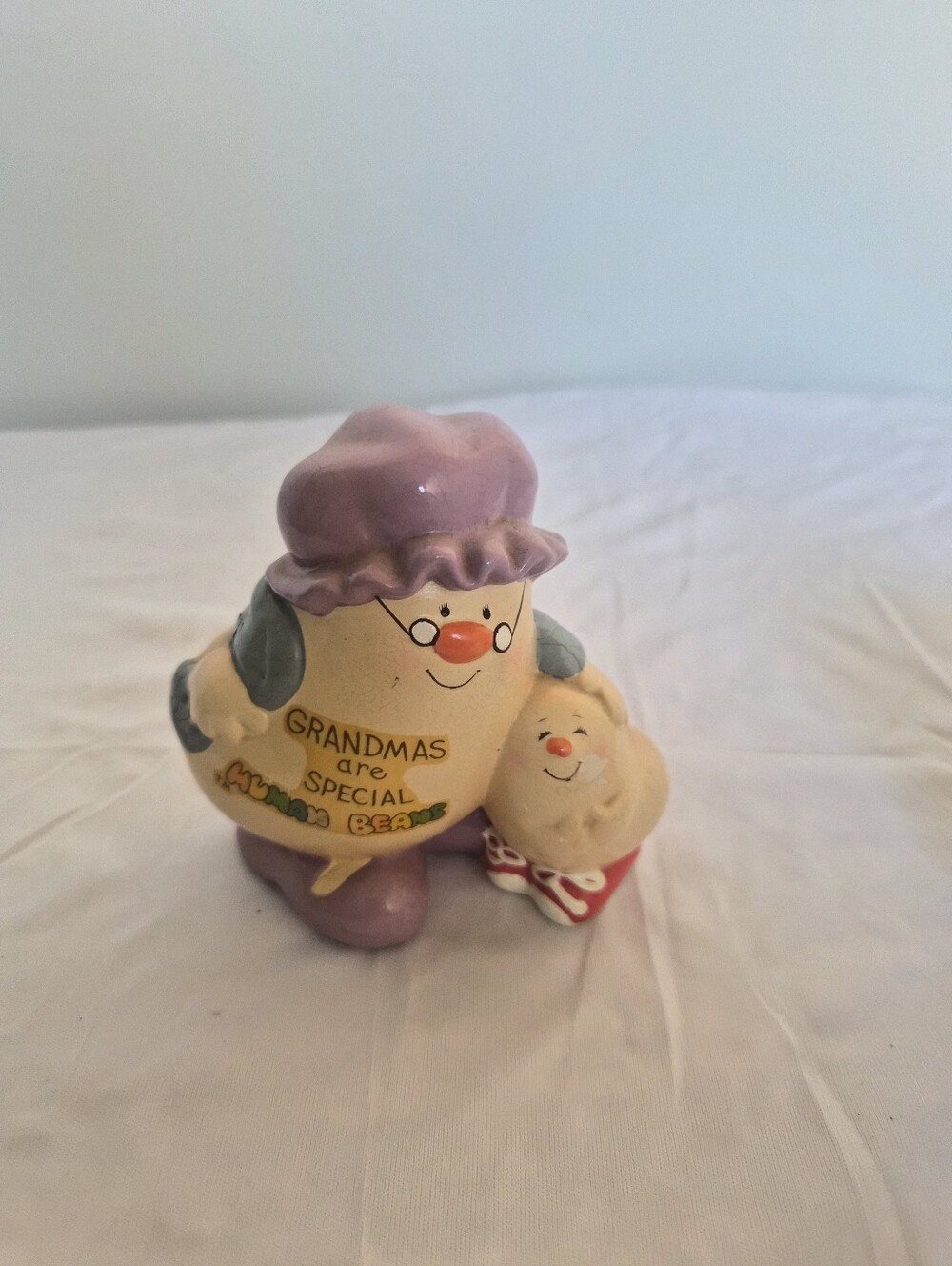 Grandma Ceramic Figurine - Purple Hat 'Grandmas Are Special'